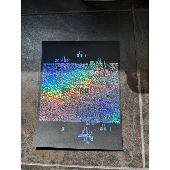 Holographic Silver Foil “No Signal” Apocalyptic Art Print - Picture 1 of 2
